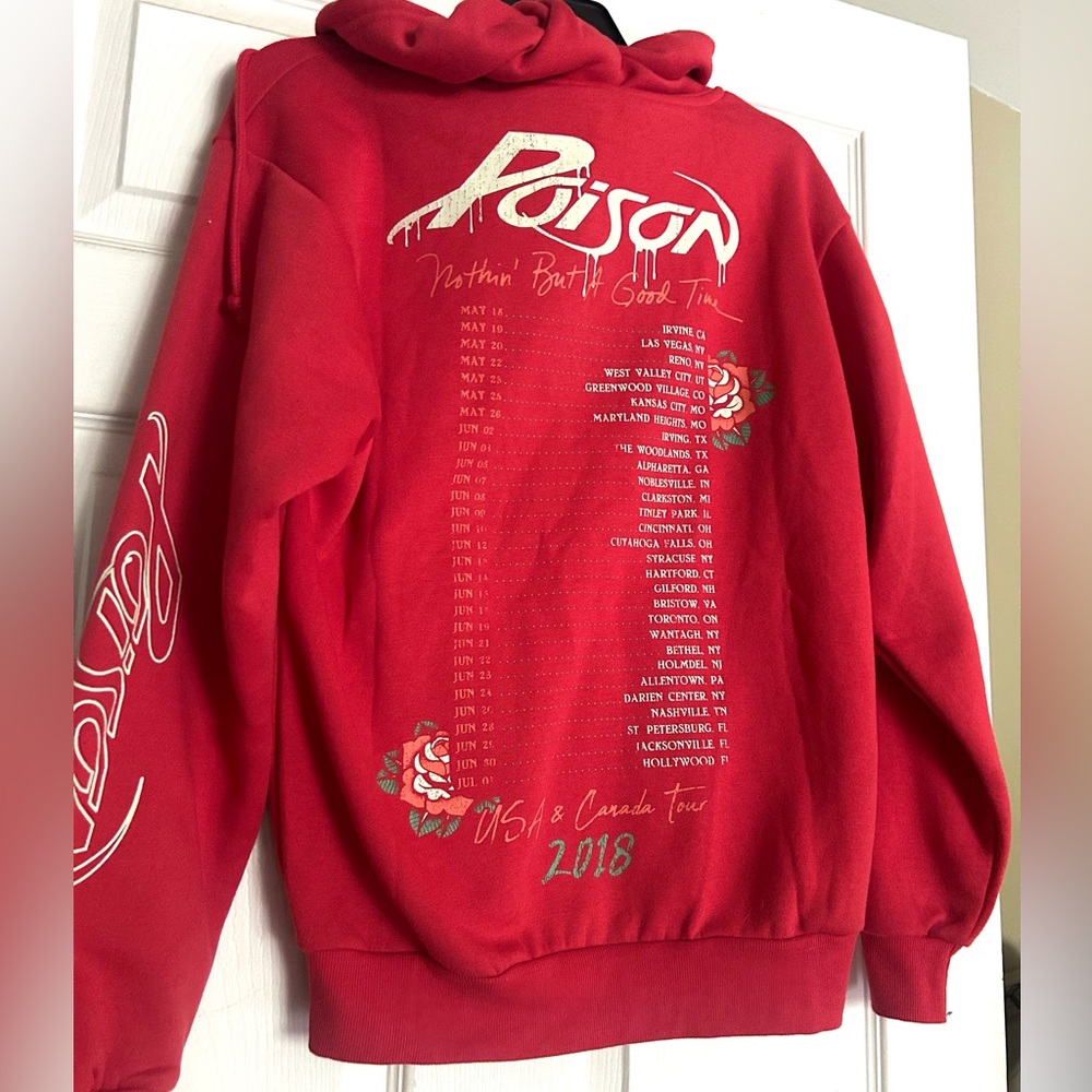 NWT Limited Poison 2018 Tour Sweatshirt